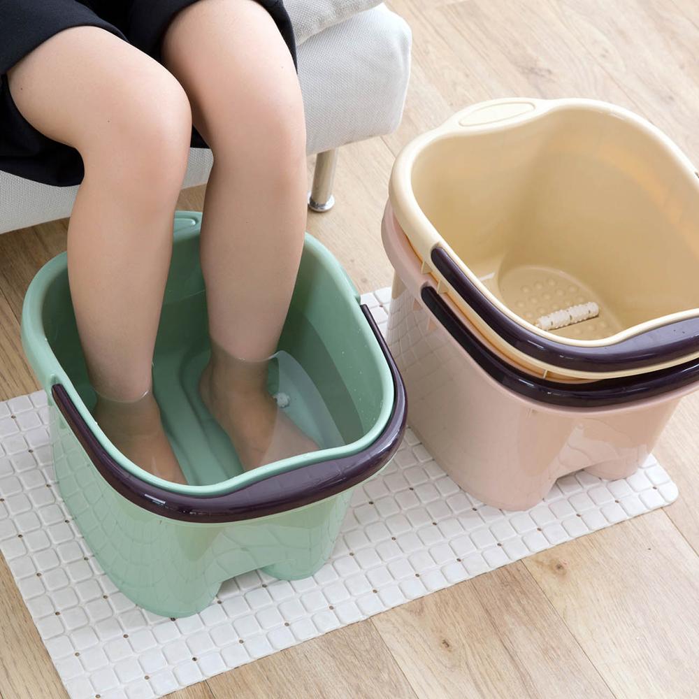 Cubo de plástico para baño de pies, Cubo de plástico para bañera de pies, lavable, portátil, contenedor de agua, cubo grande,