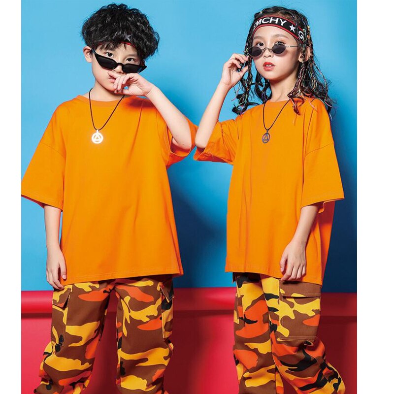 Dla dzieci bluza z kapturem w stylu hip hop odzież dziewczyny chłopcy Tshirt topy spodnie do biegania Jazz kostium taneczny taniec ubrania sceniczne ubrania imprezowe garnitur strój