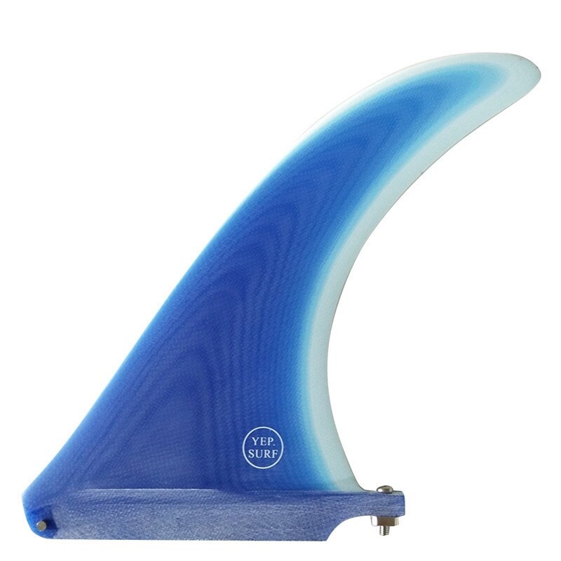 Yep.Surf Surf Longboard Fins Fiberglass 9 Inch YepSurf Fin Surfboard Fin Single Fins: blue