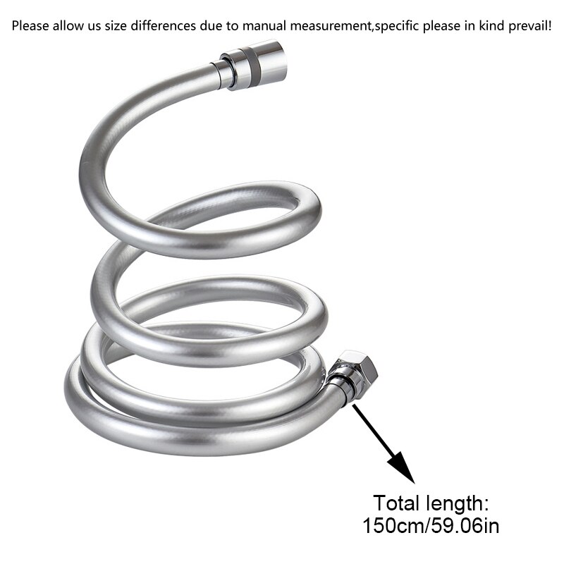 PVC Shower Hose High Pressure Thickening Anti-winding Smooth Shower Hose for Bath Handheld Shower Head Bathroom Accessories: 1.5m
