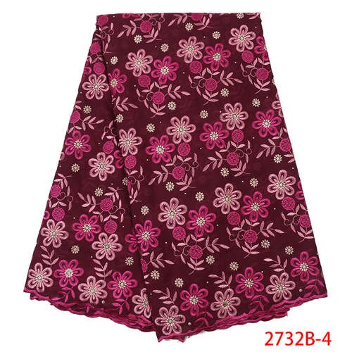 Swiss Voile Lace in Switzerland ,African Cotton Lace Embroidery Dry Lace Fabric for Nigeria Dress KS2733B-1: Picture 4