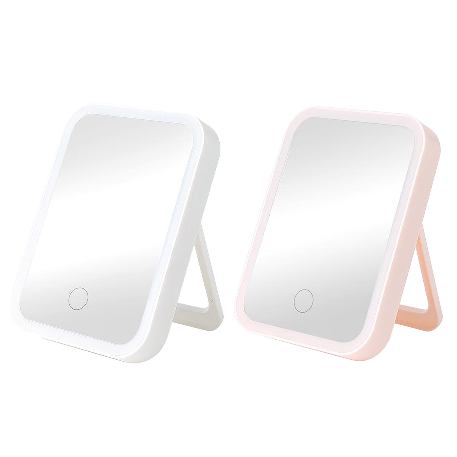 Rechargeable Lighted Makeup Mirror with Dimmable Lights , Portable Touch Screen USB Charging Mirror, Easy to Use