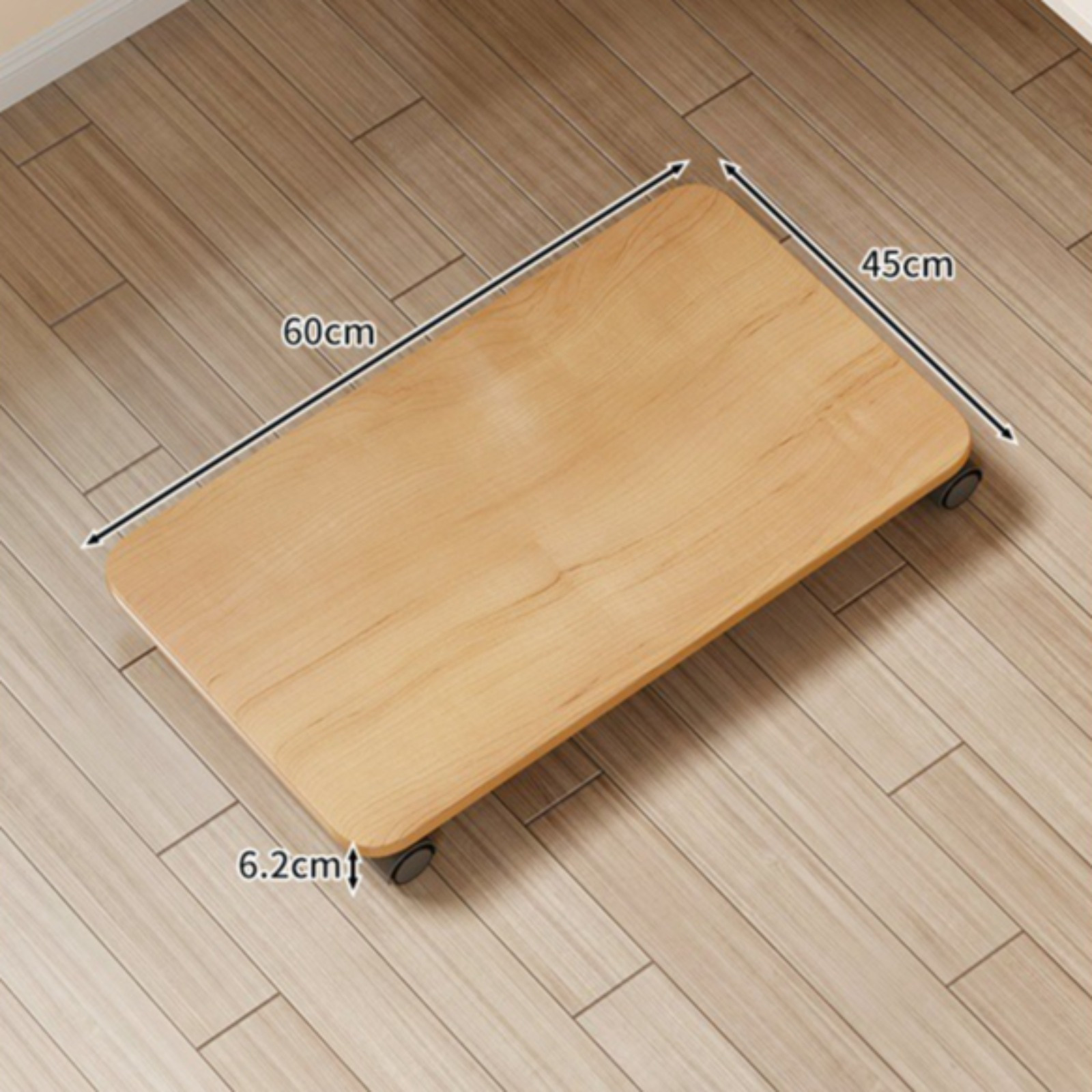 Main chassis rack, office desk, household desktop computer case, universal with pulley, floor standing height storage rack,rack: Red