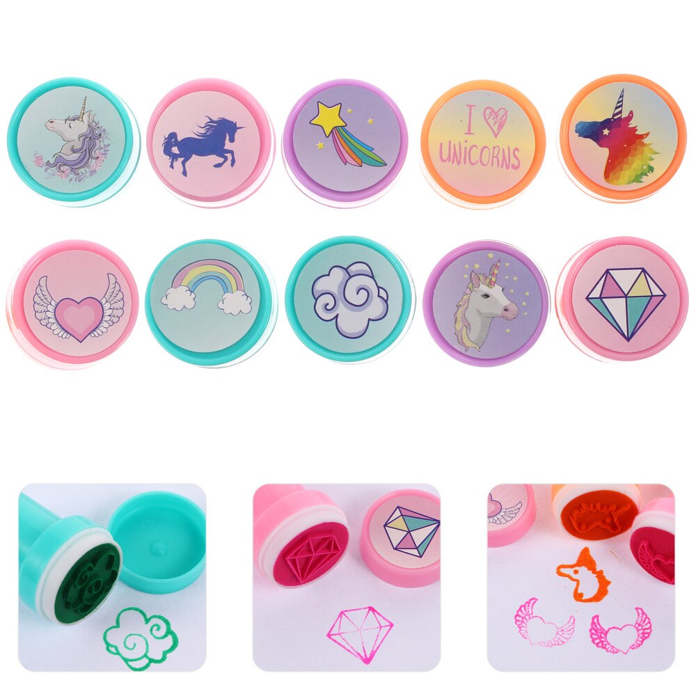 20pcs Cartoon Seal Stamper Set Stamps for Kid Party Favor