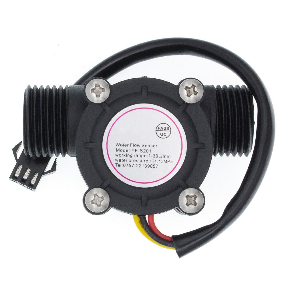 5V Water Flow Sensor YF-S201 iSentrol Flowmeter Hall Flow Sensor Water Control Liquid Flow Sensor Switch 1-30L/min 1.2MPa