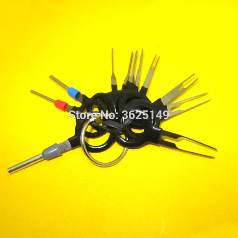 11x a Set Terminal Removal Tools Car Electrical Wiring Crimp Connector Pin Extractor Kit Repair Hand Tool Plug key