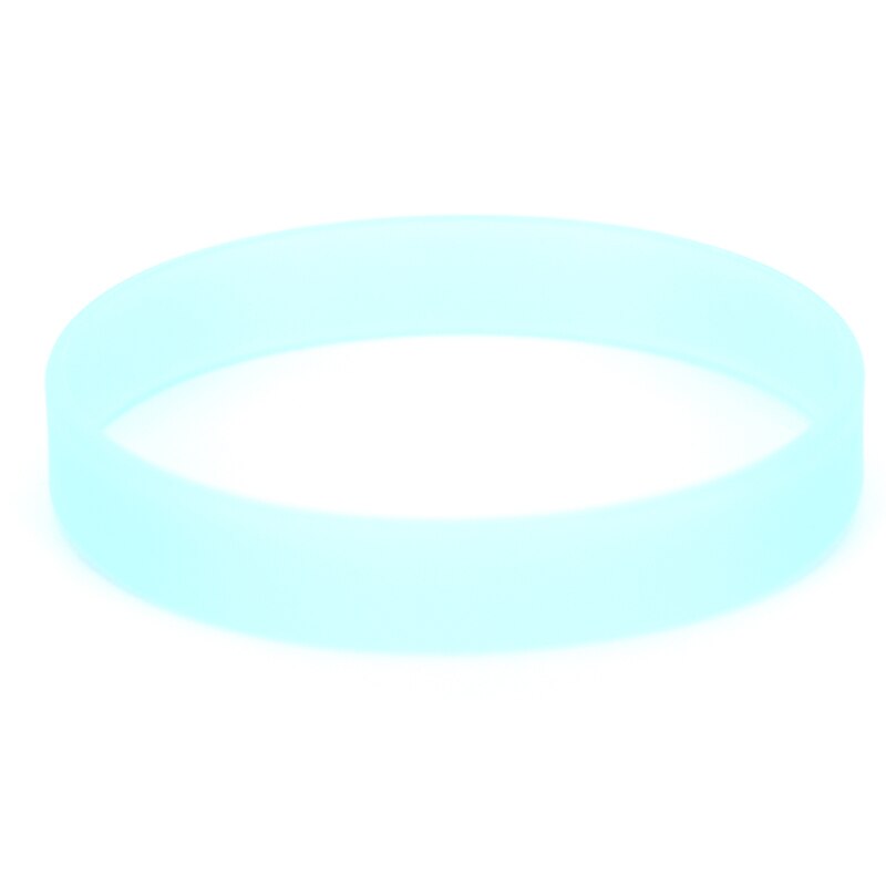 Silikone lysende gummibånd mænd kvinder armbånd basketball sport armbånd silikone armbånd 8 farver: Gn