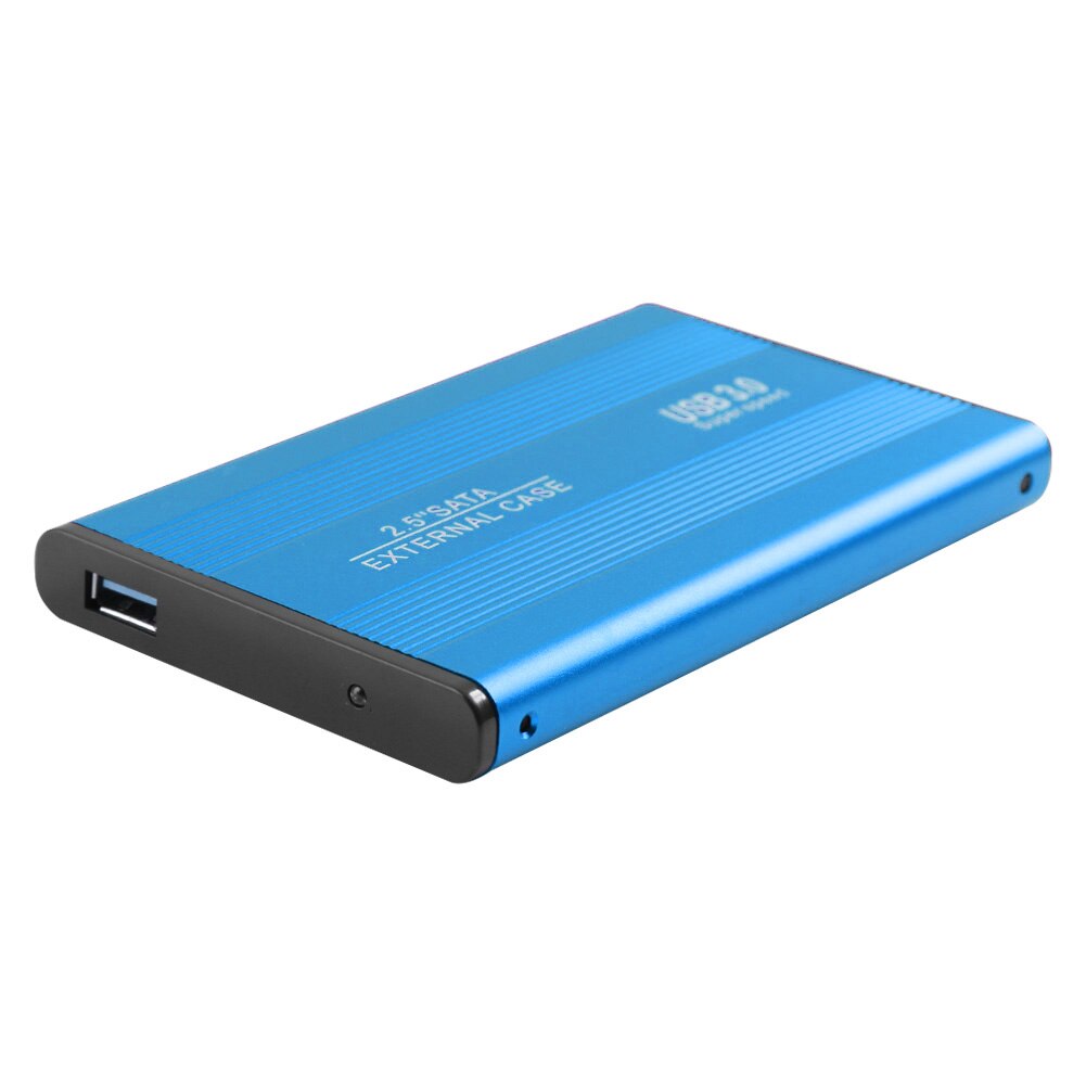 2.5 Inch Notebook Sata Hdd Case Naar Sata Usb 3.0 Ssd Hd Hard Drive Disk Externe Opslag Behuizing Doos Met usb 3.0 Kabel: USB3.0 Blue