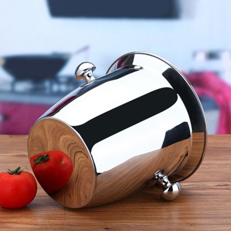 Stainless Steel Thickened Red Wine Ice-Pail Cooler Box Thickening Champagne Bucket Ice Bucket Wine Cooler for Hotel Bar