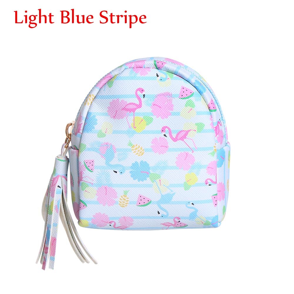 Monederos creativos de unicornio para mujer, Mini bolsa con de estampado Digital, colgante de borla, monedero de caballo de arco iris, bolso de la tarjeta llave: 5