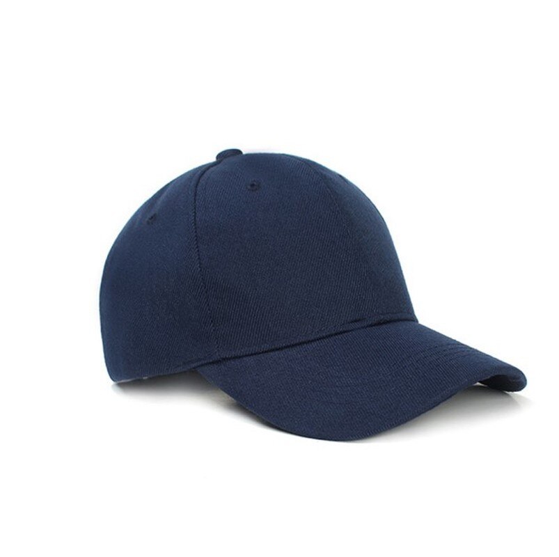 Berretto da Tennis moda donna berretto da Tennis da Baseball bianco cappelli posteriori tinta unita cappellini regolabili visiera parasole curva berretto da Baseball tinta unita: Navy blue