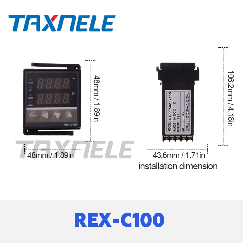 Digital Thermostat Thermometer SSR output Relay output Digital Temperature Controller REX-C100 C400 C700 C900 Thermoregulator
