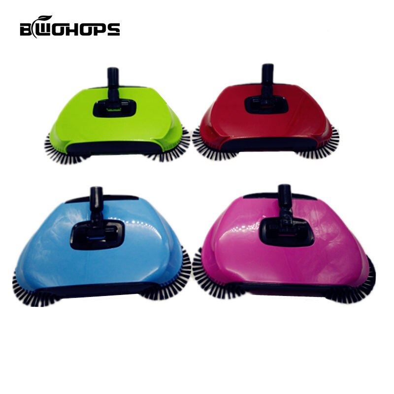 Spinning Broom Brush Magic Broom Sweeping Machine Without Electricity Hand Push Household Sweeper Dustpan Hard Floor Vassoura