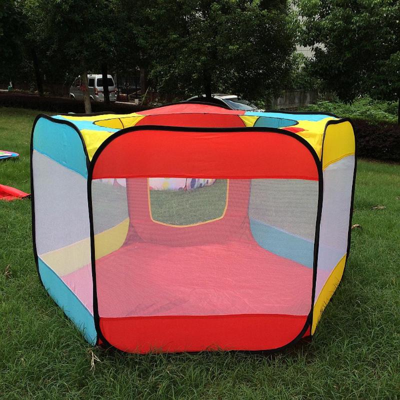 Play House Indoor and Outdoor Easy Folding Ball Pit Hideaway Tent Play Hut