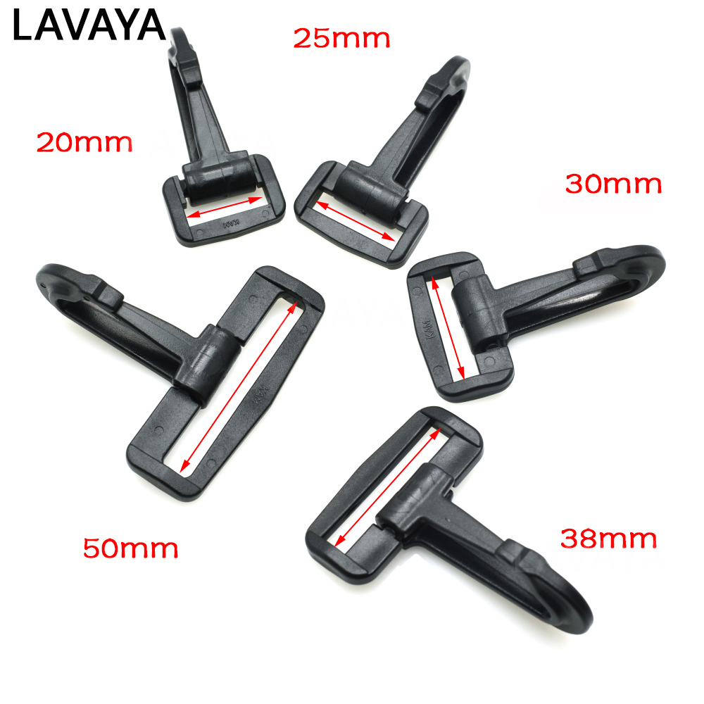 2pcs/pack Plastic Snap Hooks Rocker Style For Backpack Strap Webbing 20mm 25mm 30mm 38mm 50mm