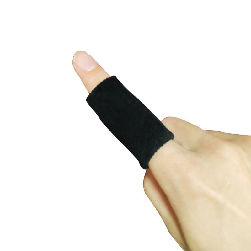 Protective Support Washable Finger Sleeves Sports Protector Cover Volleyball Badminton Basketball Fingertip Guard Braces: Pink