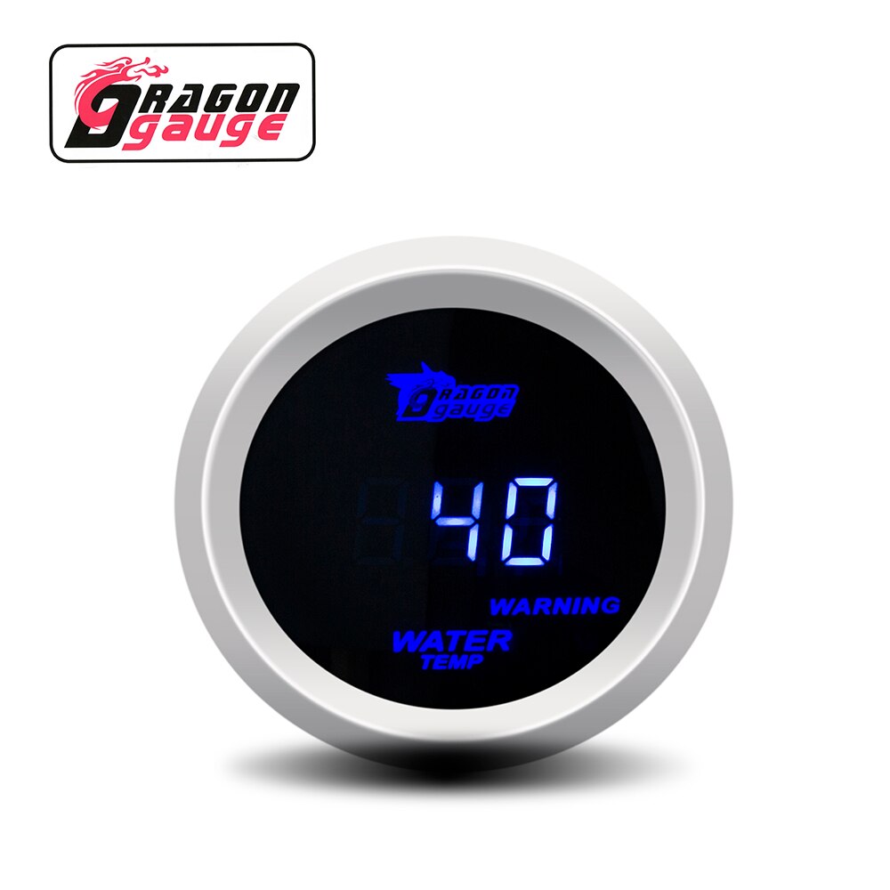 「DRAGON」2" 52mm Water Temperature Meter Auto Temperature Sensor Digital Display 40~150 Factory Sales Car Gauge for 12 Volt Car: 6114-w