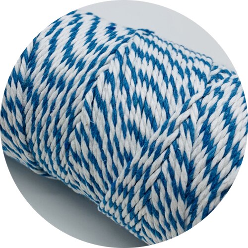 10yards 2mm 100% Cotton Rope Colorful Twisted String Cotton Cords Rope For Home Decor Handmade Christmas DIY Wrap: 09