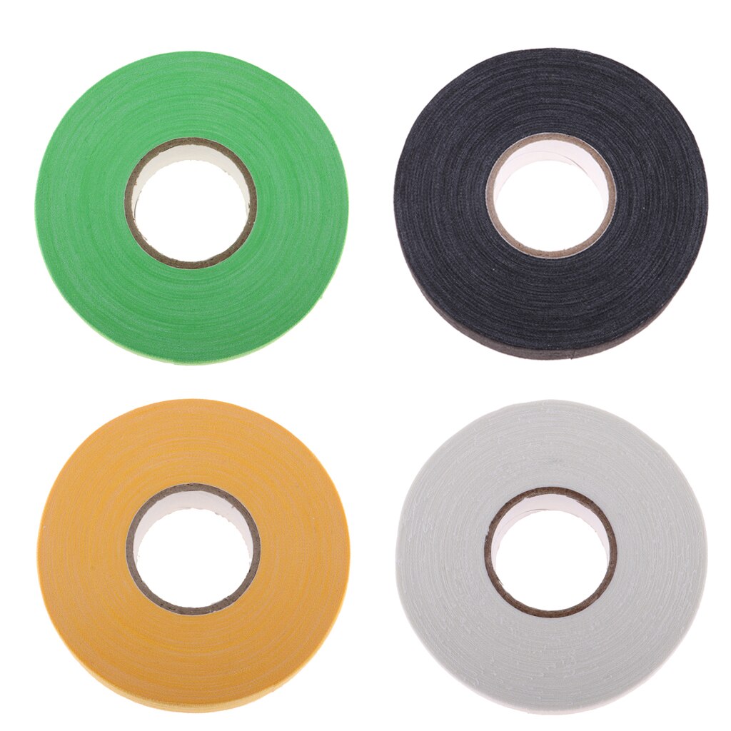 MERISHOPP Roll Adhesive Ice Hockey Tape Cotton Cloth Stick Handle Grip Wrap Black