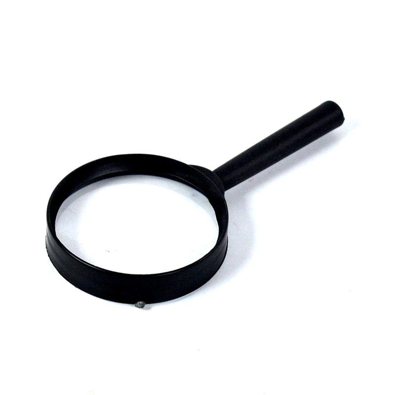 Magnifying Glass,magnifier mirror Plastic Handle 60mm Magnifier Hand Held Small 5X