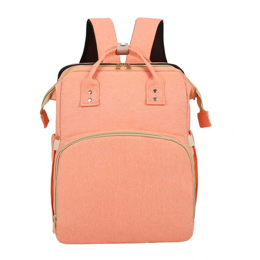 Kinderwagen Rucksack Mutter Falten Krippe Taschen Tragbare Mutterschaft Windel Pack: Rosa