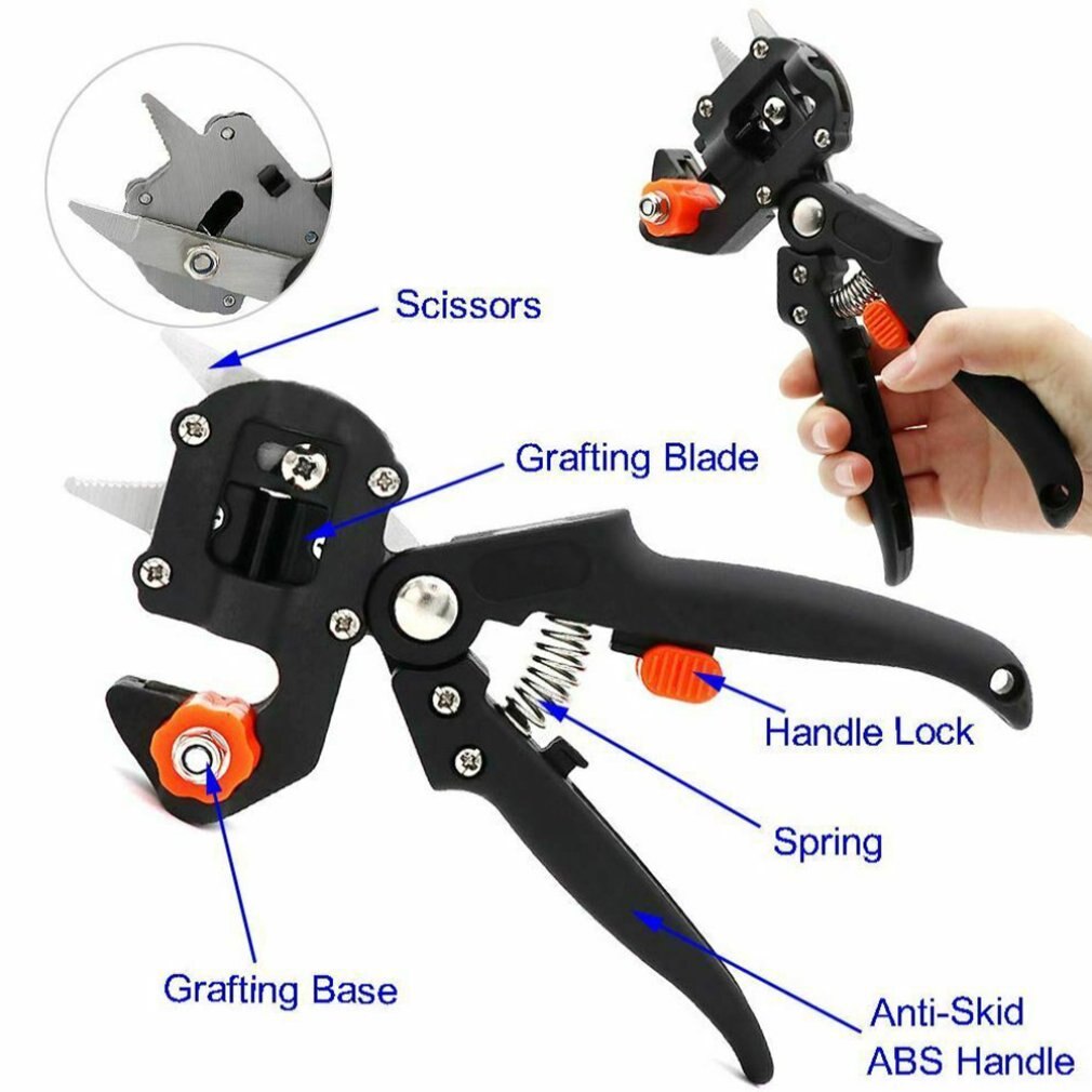 Garden Tree Nursery Grafting Pruning Pruner Shears Cutting Tool Branch Cutter Scissor Shear Fruit Tree pruner