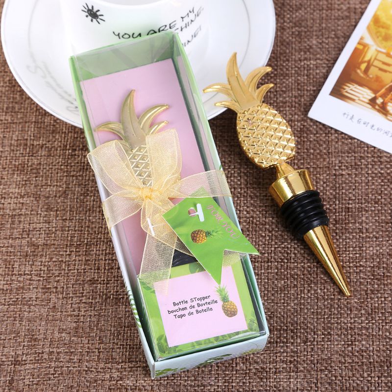 Ananas champagne rödvin flaskpropp vakuumförseglad twist valentins bröllop gynnar  h7ed
