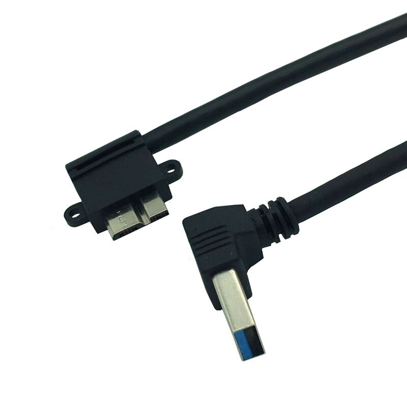 Usb 3.0 a 90 grader op vinkel han til micro b han 10 ben 90 grader venstre vinkel kort data- og ladekabel