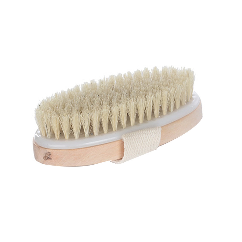 Cepillo de masaje cepillo para celulitis masajeador de espalda de limpieza Premium Cerda Natural de madera de baño ducha cuerpo piel seca, cepillo de Spa #50: Default Title