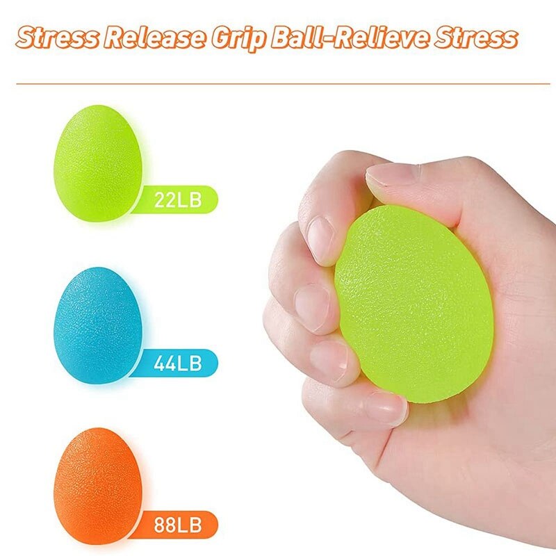 Top9Pcs Grip Strength Trainer Grip Ball Hand Exercises,Forearm Wrist Strengthener Thumb Workout Therapy Finger Exerciser