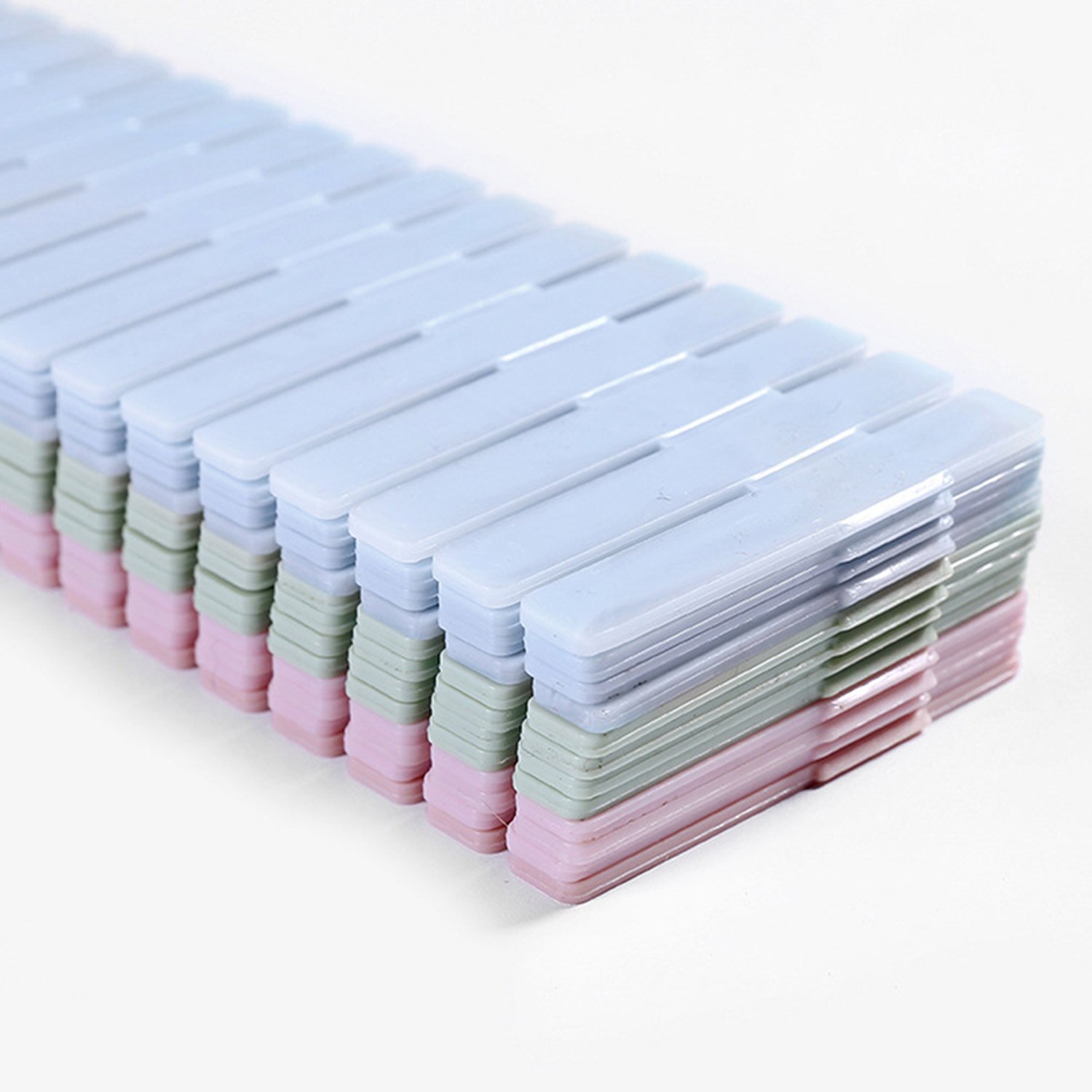 16pcs Adjustable Drawer Divider Strips DIY Grid Plastic Storage Clapboard Organizer for Office Home Bedroom Bathroom Kitchen