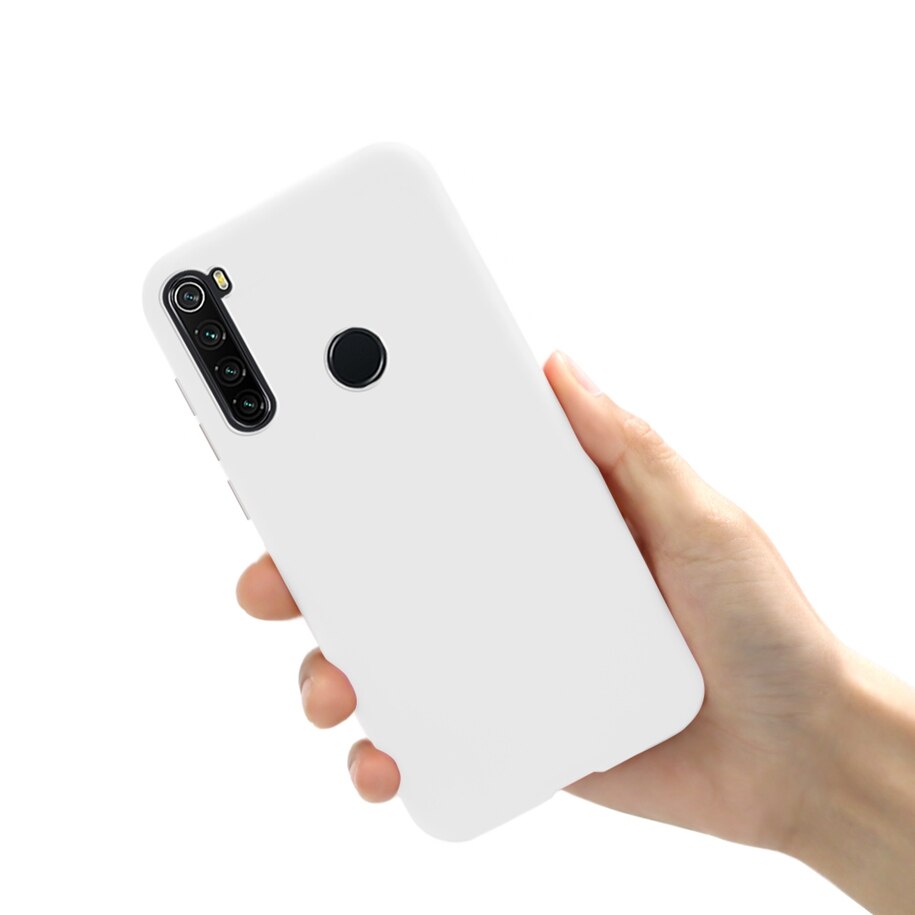 Funda suave para Xiaomi Redmi Note 8 , carcasa de lujo delgada de silicona mate, para Xiaomi Redmi Note 8, RedmiNote8: For Redmi Note 8 / White
