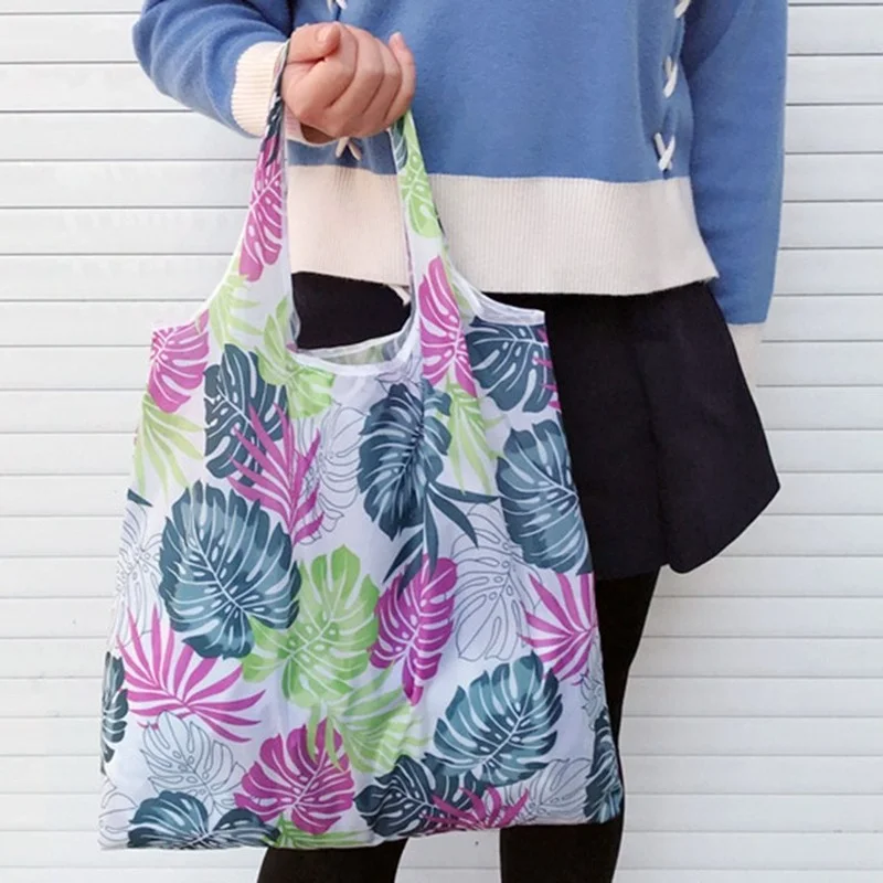 Modischer Druck, faltbar, , Einkaufstasche, faltbar, Handtaschen, praktisch, großes FassungsvermöGen für Reisen, Einkaufstasche