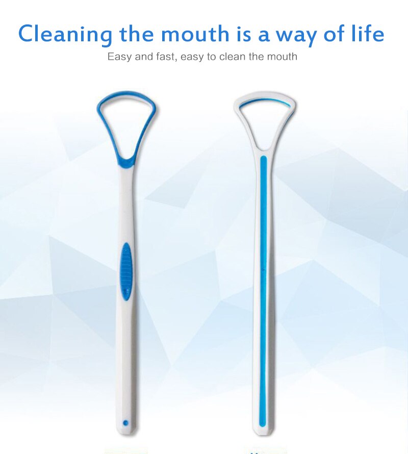 Tongue Scraper Oral Tongue Cleaner Brush Fresh Breath Cleaning Coated Tongue Toothbrush Oral Hygiene Care Tools