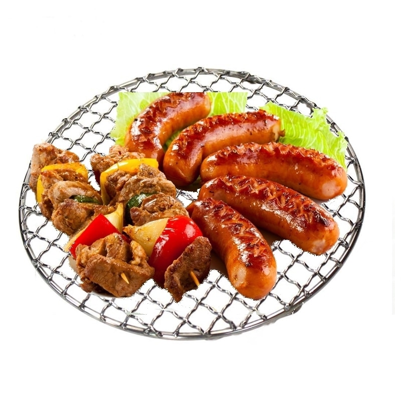 round Charcol kamado grill circular grill barbecue net bbq grill rack,carbon bake bbq net grill meshes,grill net