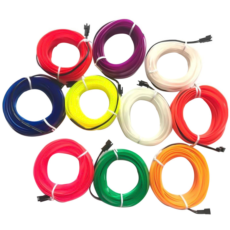 Luz LED de Color para Interior de coche, luz de ambiente frío, 3M, salpicadero, decorativo, neón, ambiental, piezas de automóviles