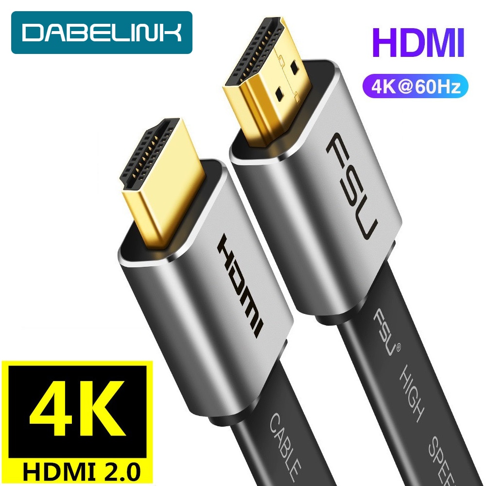 Hdmi Kabel 4K Hoge Snelheid V2.0 3860*2160 Male Naar Mannelijke 3D Hd Voor Monitor Computer Tv PS3/4 Projector Hdtv 0.5 M 1 M 1.5 M 2 M 3 M 10 M