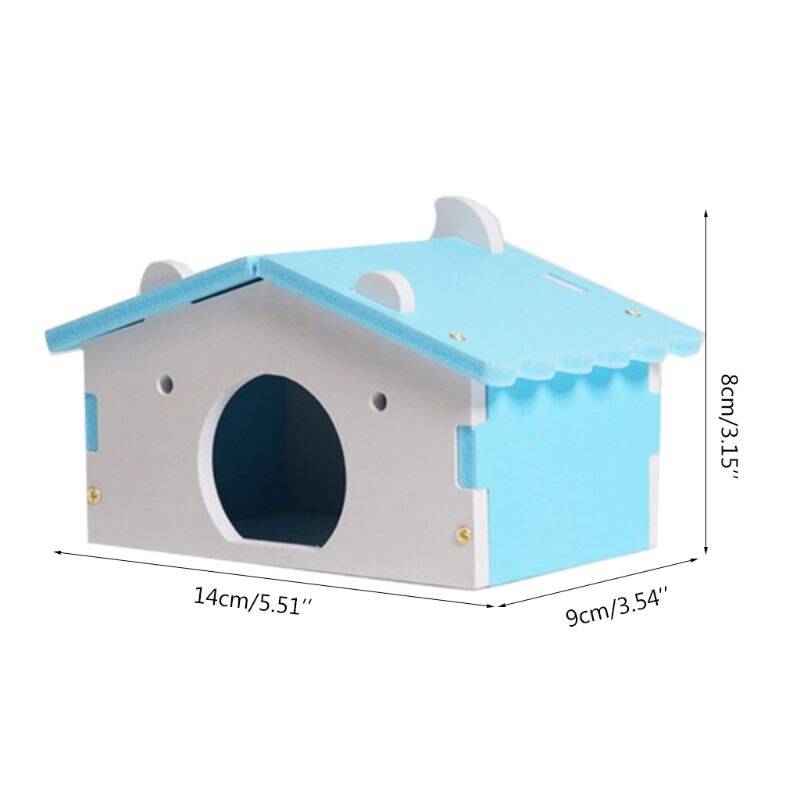 Hamster husbure til rotte mus sjov hamster reden villa farverig træ seng hus