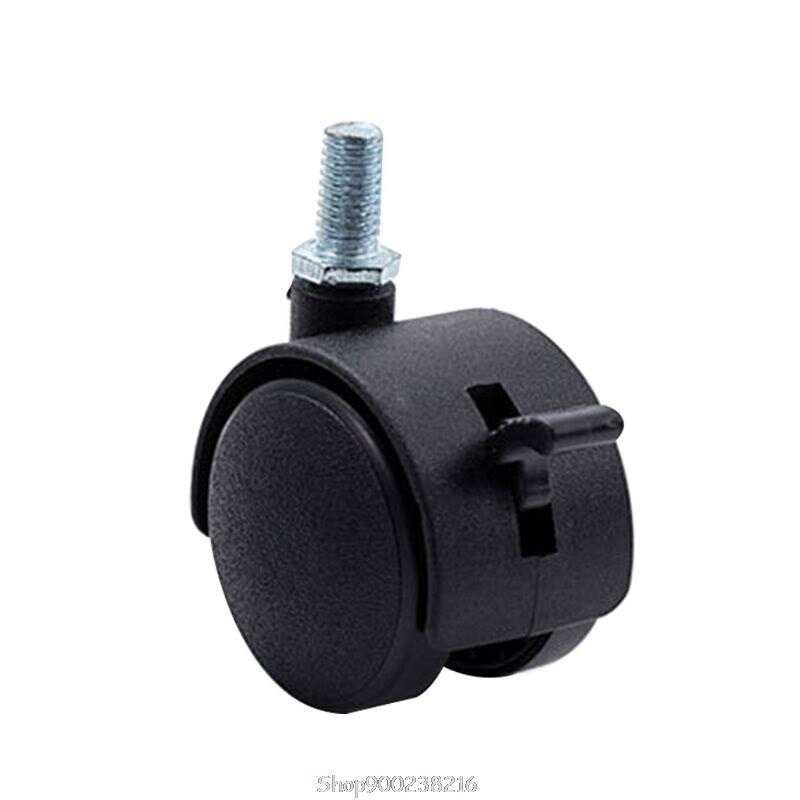 10Pcs/set Screw Furniture Universal Wheel Swivel Caster Wheels with Brake Protection for Home Hardware D24 20: 2 inches / Type A