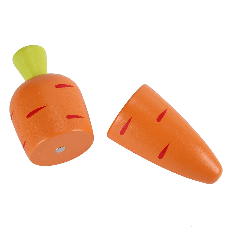 WOODADDY Giocattoli Del Bambino Fragola Simulazione di Frutta Verdura Cut Set Giocattoli di Legno Per I Bambini I Bambini di Alimento Della Cucina Educativo del Regalo