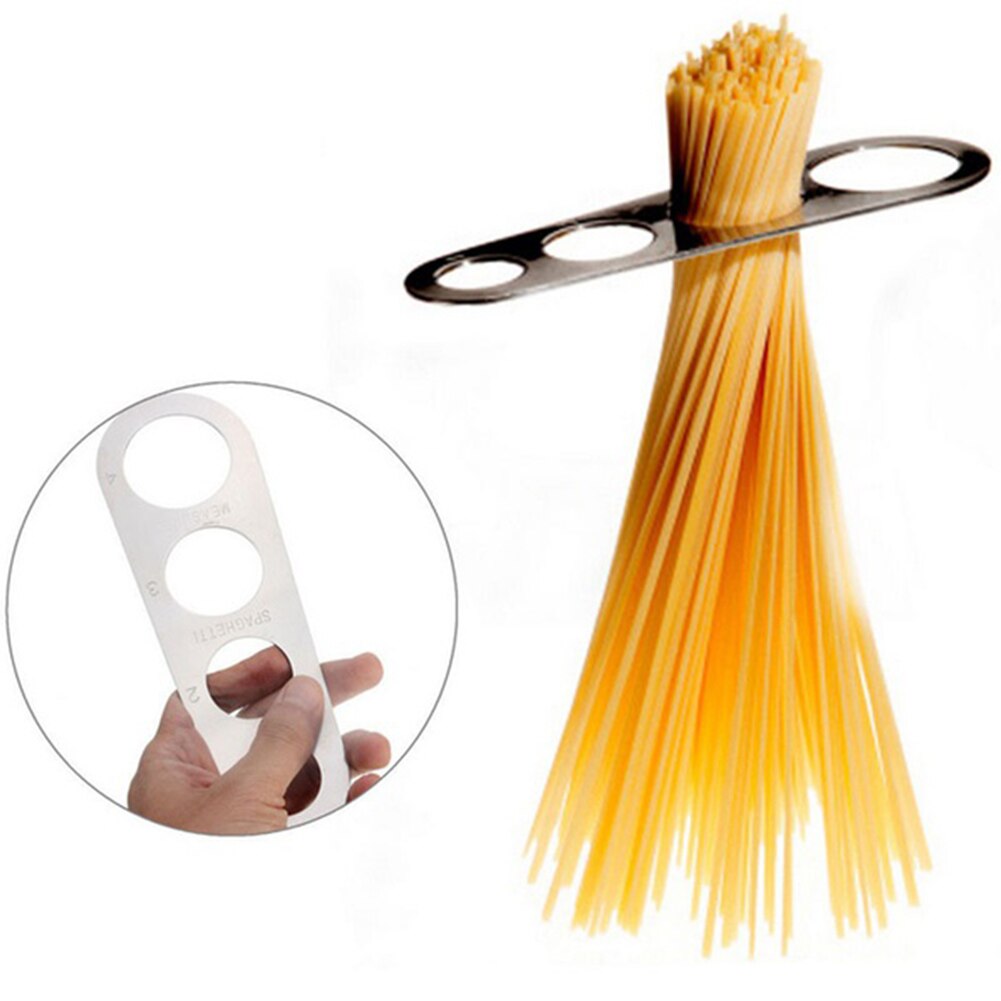 Stainless Steel Pasta Spaghetti Measurer Measure Tool Kitchen Gadget (Silver)