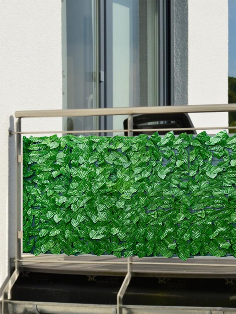Artificial Hedge Leaves Faux Lvy Leaf Privacy Fence Screen For Garden Decoration Backyard Fence Mesh Balcony Garden Fence