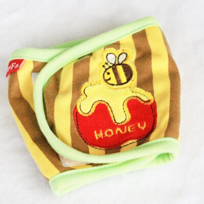 Casual Fluwelen Hond Fysiologische Riem Cartoon Buik Band Disper Sanitair Ondergoed Soft Cozy Pet Riemen Voor Kleine Honden Doggyzstyle: bee / S