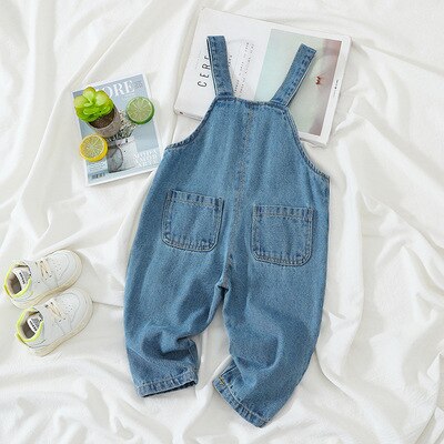 Kinderen Overalls Lente Baby Jongens Jeans Koreaanse Baby Denim Jarretel Broek Casual Solid Baby Denim Broek overalls