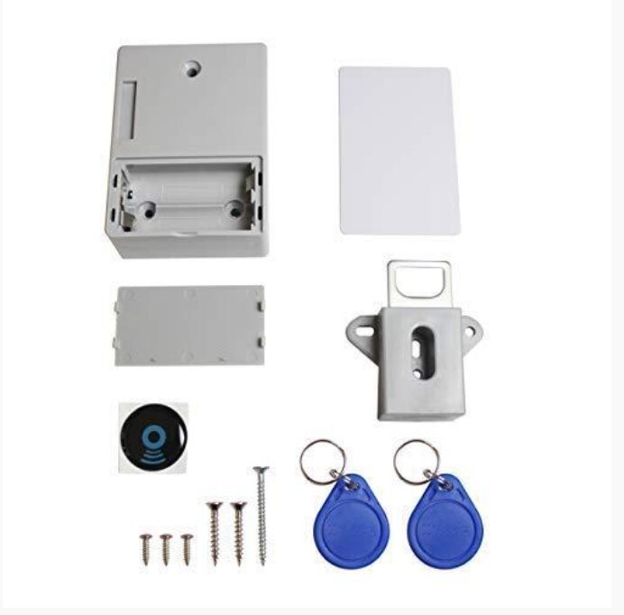 Niewidzialny ukryty RFID bezpłatne otwieranie inteligentny czujnik zamek meblowy robić szafki szafka szafa szafka na buty drzwi szufladowe blokada elektroniczna Da: B