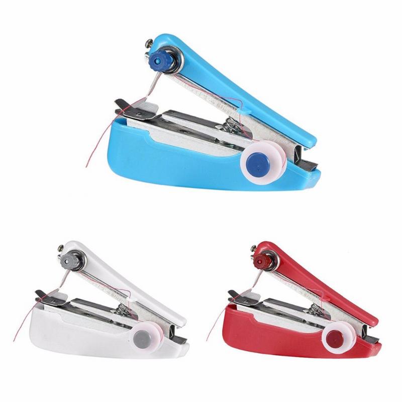 Cute Mini Manual Sewing Machine Portable Simple Operation Sewing Cloth Tool Fabric Handy Needlework Tools
