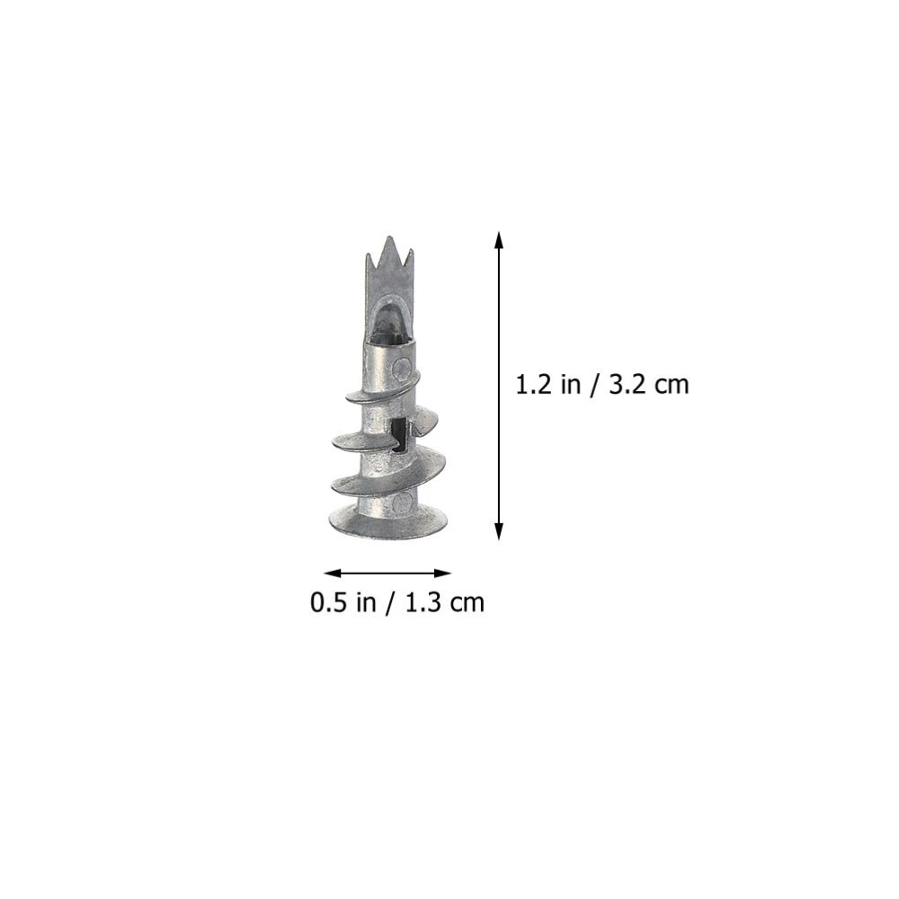 100 Pcs Screws Useful Practical Plasterboard Fixings Drywall Anchors Anchor Screws for Home