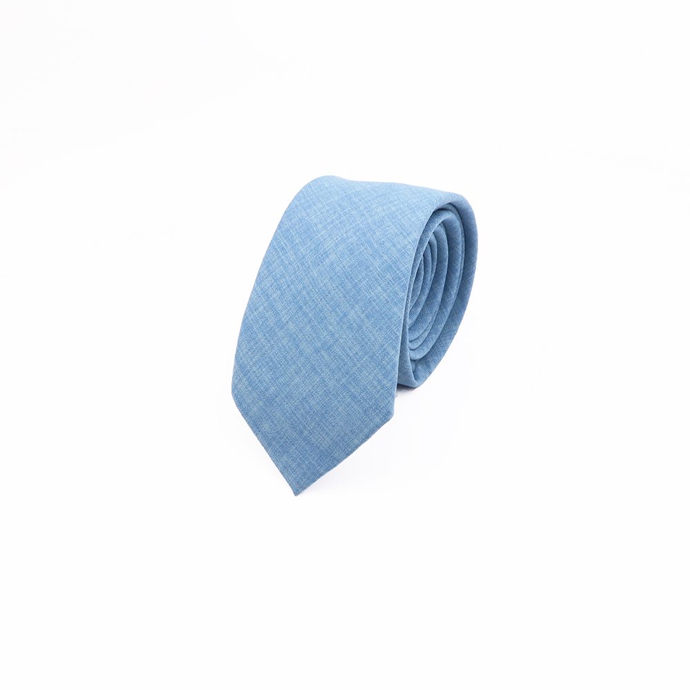 Nueva corbata de algodón de Color sólido verde salvia rosa azul naranja 6,5 cm camisa ajustada para de boda traje corbata accesorio: Plata