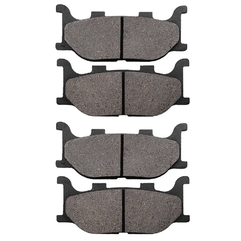 Yerbay-pastillas de freno delantero y trasero para motocicleta, accesorio para Yamaha XJ 600 S, Diversion XJ 600 N XJ 600 XJ600 1998 1999 2000 2001 2002 2003: 2 pairs Front Pads