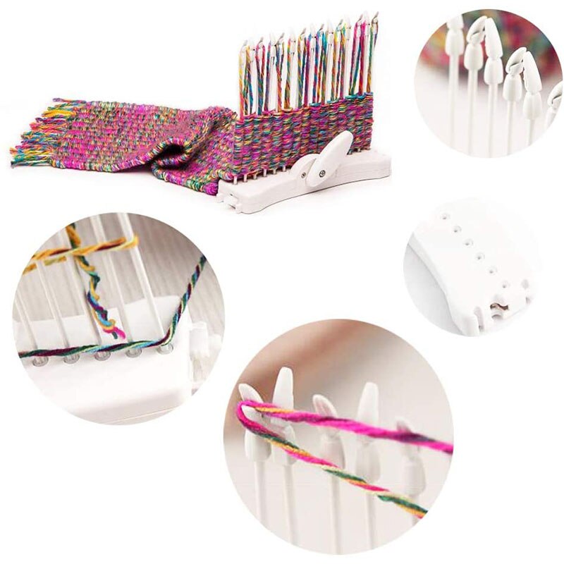 Knitting Machine Needles Weaving Machine Manual Weaving Loom Kit Weaving Loom Craft Kit Children DIY Weaving Sewing Machine